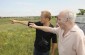 Ivan M. showing the Yahad team leader the place of the shooting    © Nicolas Tkatchouk-Yahad-In Unum