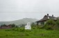 The site where the men, women and children of 30 Jewish families from the village of Pidhorodtsi were executed and buried. This pit was located to the right of the former warehouse where the Jews had been assembled. ©Les Kasyanov/Yahad - In Unum