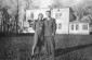 Helena Gorayska (left), heiress of the Szebnie estate (background); died in 1942 at the age of 30, infected with typhus while caring for sick prisoners at the camp with German permission. Photograph from 1938 © Taken from wikipedia