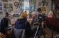 The Yahad team with a witness during an interview in his house. ©Les Kasyanov/Yahad - In Unum