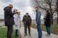 The Yahad team with Oleksandr K. during an interview at the execution site. ©Les Kasyanov/Yahad - In Unum