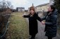 Maria P., born in 1933, showing the Yahad team where she saw corpses of the Jews murdered by the Germans. ©Les Kasyanov/Yahad - In Unum