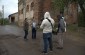 The Yahad team during an interview near the synagogue. ©Sabrina Caputo/Yahad - In Unum