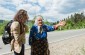 Maria D., born in 1933, showing the Yahad team where a Jewish man from the column that passed though Kosiv in the direction of Kolomyia was shot. ©Les Kasyanov/Yahad – In Unum