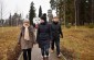 Yahad’s research team with the local witness on their way to the killing site. ©Cristian Monterroso/Yahad - In Unum