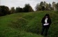 Member of Yahad team marking the GPS coordinates of themass grave ©Nicolas Tkatchouk – Yahad-In Unum