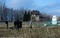 The Yahad team conducting an interview on the site of the mass shooting of Jews from Shchuchyn, which is now on a former Soviet military airfield. ©Rousslan Dion/Yahad - In Unum