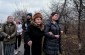 The Yahad team during an interview with a witness visiting the sites.  ©Les Kasyanov/Yahad - In Unum