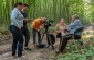 The Yahad team with Ivan K. at the execution site. July 2019. ©Les Kasyanov/Yahad - In Unum