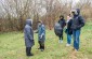 The Yahad team at the burial place. ©Les Kasyanov/Yahad-In Unum