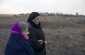 Liudmyla M., born in 1927, guides the Yahad team to the location of the lime pit. ©Markel Redondo/Yahad-In Unum
