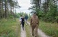 The Yahad team with the witness during their investigation in the forest of Wola Okrzejska. ©Les Kasyanov/Yahad - In Unum