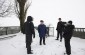 The Yahad team at the execution site with a witness, Stara Syniava, 2010. ©Nicolas Tkatchouk/Yahad – In Unum